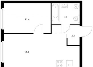 Продам 1-комнатную квартиру, 38.4 м2, Москва, жилой комплекс Барклая 6, к7, ЖК Барклая 6