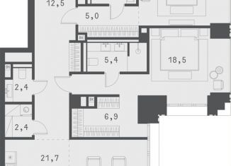 Продается двухкомнатная квартира, 115.7 м2, Москва, Садовая-Сухаревская улица, 14с1, метро Сухаревская