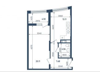 Продается однокомнатная квартира, 47.4 м2, Санкт-Петербург