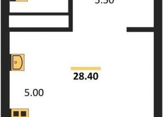 Продаю квартиру студию, 28 м2, Воронеж, Железнодорожный район