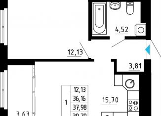 Продается 1-комнатная квартира, 38 м2, Екатеринбург, Походная улица, 12