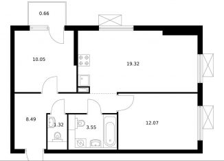 Продажа 2-комнатной квартиры, 55.5 м2, деревня Новое Девяткино, ЖК Заречный Парк, жилой комплекс Заречный Парк, 7.1