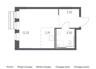 1-комнатная квартира на продажу, 50.2 м2, Москва, жилой комплекс Квартал Домашний, 2, ЮВАО