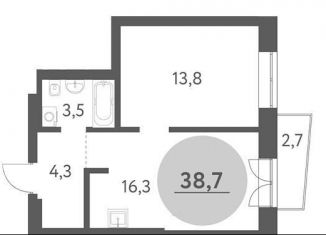 Продам 2-комнатную квартиру, 38.7 м2, Новосибирская область