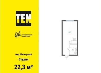 Квартира на продажу студия, 22.3 м2, Екатеринбург, метро Уралмаш