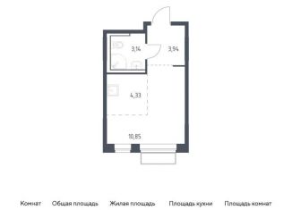 Продаю квартиру студию, 22.3 м2, посёлок Мирный, жилой комплекс Томилино Парк, к6.3, ЖК Томилино Парк