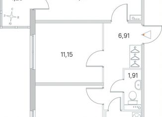 Продаю 2-комнатную квартиру, 54.3 м2, Санкт-Петербург