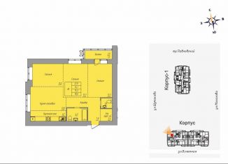 Продаю трехкомнатную квартиру, 78 м2, Алтайский край, Взлётная улица, 2Г