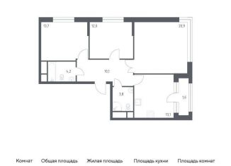 Продам 3-комнатную квартиру, 80.3 м2, Москва, СЗАО, 3-я Хорошёвская улица, 17А