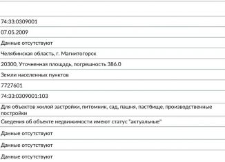 Продам участок, 50 сот., Магнитогорск, Родниковая улица, 27