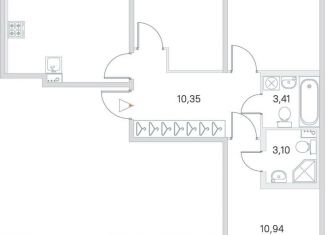 Продается 3-ком. квартира, 77.9 м2, посёлок Стрельна