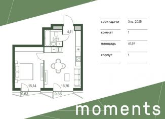 Продам однокомнатную квартиру, 42 м2, Москва, 3-й Красногорский проезд, 5, метро Щукинская