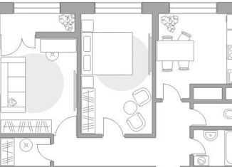 Продажа 2-ком. квартиры, 54.3 м2, Московская область