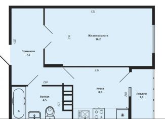 Продам однокомнатную квартиру, 38 м2, Краснодар, 3-я Трудовая улица, 1/3, Прикубанский округ