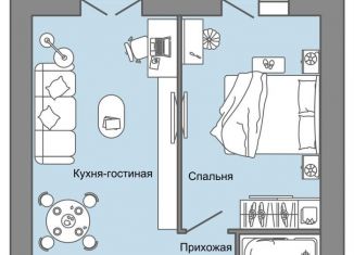 Продаю 2-комнатную квартиру, 46 м2, село Первомайский, улица Строителя Николая Шишкина, 11к1, ЖК Знак