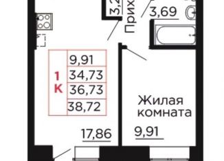 Продается 1-ком. квартира, 36.7 м2, Тула, проспект Ленина, 40