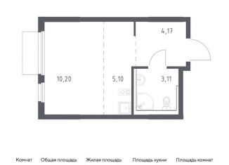 Продается квартира студия, 22.6 м2, Московская область, проспект Василия Мамрова, 6