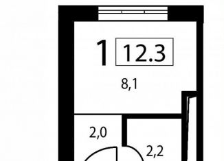 Продается квартира студия, 12.3 м2, Москва, Аминьевское шоссе, 7, ЗАО