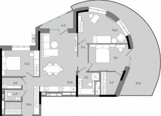 Продам 3-ком. квартиру, 134.4 м2, Удмуртия