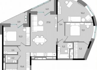 Продам трехкомнатную квартиру, 106.3 м2, Удмуртия