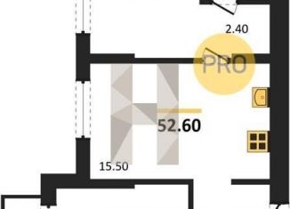 Продается 2-ком. квартира, 52.6 м2, Екатеринбург, Железнодорожный район