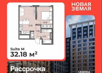 Продаю однокомнатную квартиру, 32.2 м2, Санкт-Петербург, Василеостровский район