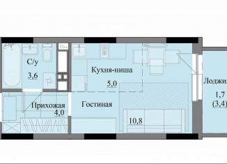 Продается квартира студия, 25.1 м2, Удмуртия