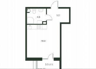 Продается квартира студия, 29.9 м2, деревня Лобаново, Новая улица