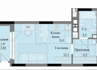 Продаю квартиру студию, 27.4 м2, Удмуртия