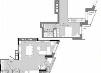 Продается квартира со свободной планировкой, 94.8 м2, Удмуртия