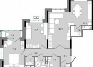Продам 2-комнатную квартиру, 87.7 м2, Удмуртия