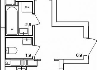 Продажа 1-ком. квартиры, 45.9 м2, деревня Анкудиновка, ЖК КМ Анкудиновский Парк, жилой комплекс КМ Анкудиновский Парк, 47