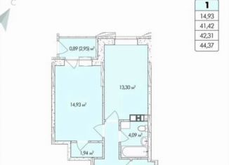 1-ком. квартира на продажу, 44.4 м2, Пермь, Алексеевская улица, 47