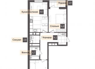 Продам двухкомнатную квартиру, 73.3 м2, Калуга