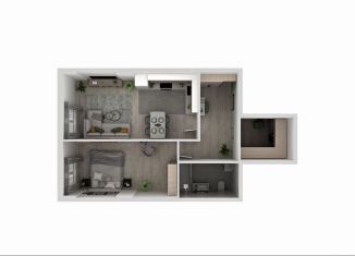 Продается 2-комнатная квартира, 57.1 м2, Миасс