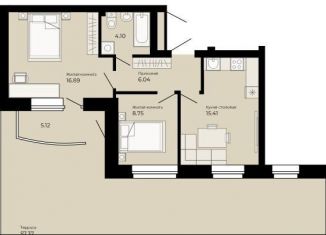 Продам 2-комнатную квартиру, 50.1 м2, Сухой Лог, улица Белинского, 40