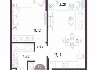 Продаю 1-комнатную квартиру, 40.1 м2, Тула, Пряничная улица, 8