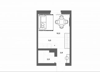 Продается квартира студия, 21 м2, Ленинградская область