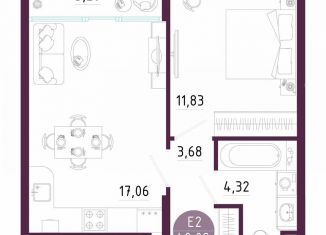 Продажа 1-комнатной квартиры, 40.1 м2, Тула, Пряничная улица, 7