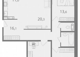 Продаю 4-ком. квартиру, 103 м2, Томская область, улица Королёва, 16