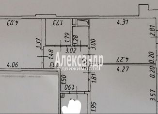 2-комнатная квартира на продажу, 56 м2, Кудрово, Каштановая аллея, 2