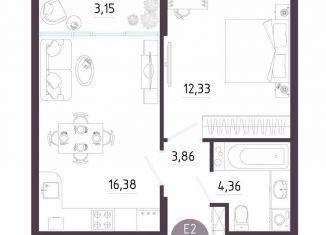 Продаю 1-комнатную квартиру, 40.1 м2, Тула, Пряничная улица, 8