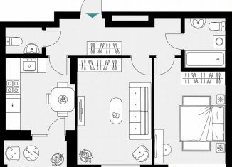 Продажа 2-ком. квартиры, 56.6 м2, Татарстан, улица Фатыха Амирхана, 12литА