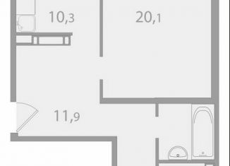 Продаю двухкомнатную квартиру, 63.4 м2, поселок Зональная Станция, улица Королёва, 20