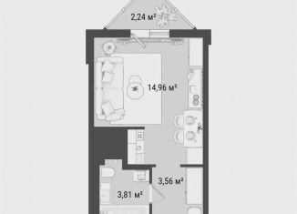Продам квартиру студию, 23.2 м2, Мурино, улица Шувалова, 34