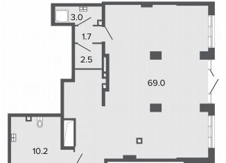 Помещение свободного назначения на продажу, 86.4 м2, Санкт-Петербург, Глухарская улица, 28, Приморский район