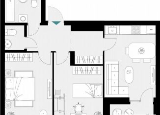 Продается 2-комнатная квартира, 58.8 м2, Татарстан, улица Фатыха Амирхана, 12литА