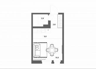 Продам квартиру студию, 21 м2, деревня Новое Девяткино