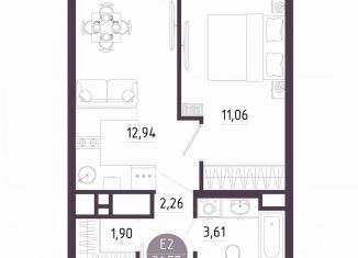 Продаю однокомнатную квартиру, 31.8 м2, Тула, Пряничная улица, 8