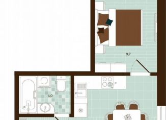 Продается 2-ком. квартира, 40.2 м2, Тула